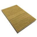 【人工木 アドバンス3/オーロラ2共通】 (幅広) 幕板/フェンス材サンプル(チーク) 10×145×100mm 【お一人様一点限り】