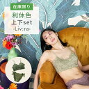 数量限定 Liv:ra インナーセット 利休色 (りきゅういろ) M サイズ L サイズ リブラ ブラジャー 下着 女性 レース 部屋着 グリーン 緑 上下セッ...