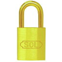 SOL 2500番南京錠 15mm 同一鍵 キーナンバー:213 箱単位(12個入)お買い得セット ソール 15ミリ 同一キー仕様