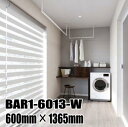 川口技研 ホスクリーン BAR1-6013-W ホワイト色 600mm×1365mm 室内天井用物干金物 ※この製品は長尺製品のため1セット毎に1,500円(北...