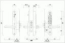 長沢製作所 正規販売店 キーレックス800　22823M　鍵付タイプ　アンティックブラス(AB)色　※北海道・沖縄県・離島へのお届けは別途1,500円の送料が加算になります。（送料無料対象外地域） 2