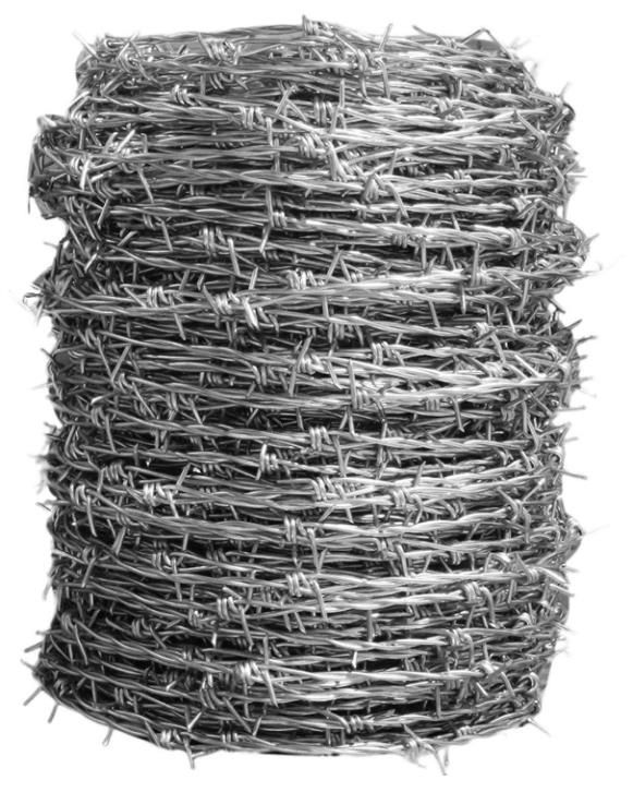 有刺鉄線 （ オニハリ ）メッキ線　#14 (2.0mm) × 100m 巻