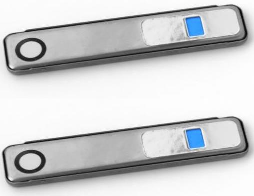 ワンタッチロック　お知らせ窓付き　N-1180　小　シルバー　1パック：2個入り　小2P　ノムラテック　サッシ用簡易補助錠