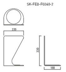 消火器ボックス　SK-FEB-FG340-2