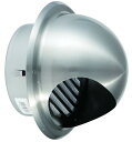 ワールド ステンレス丸型フード付ガラリ φ125 WFG-1250 H/L ステンレス網付 株式会社水上 ( 水上金属 )