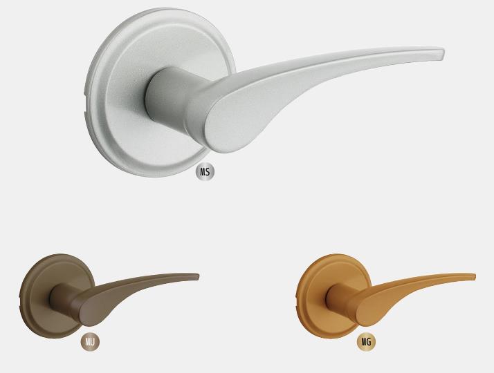 長沢製作所 トムフ 取替用 レバーハンドル TXS-G90W 丸座 空錠 バックセット60mm NAGASAWA TOMFU