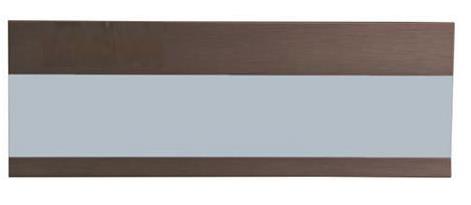 アルミ 室名札　SK-602W-1B　ブロンズ色　※部屋番号なし　神栄ホームクリエイト　公団 マンション 団地 集合住宅 表札 部屋 番号