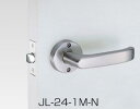 川口技研 Jレバーハンドル JL-24-1M N ニッケル色 24レバー 丸座 空錠 カギなし バックセット50ミリ ※JL24-1M-N