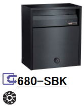ハッピー金属（HSK）郵便ポスト【680-SBK】　※北海道・沖縄県・離島のお客様はご購入いただけません。