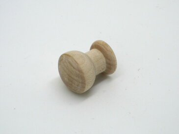 【メール便可】山伸 木製ツマミ 生地 DC−24 外径18mm 1個入 ビス付