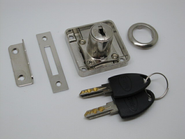 面付け錠 (木製開き扉用・木製引出し用)板厚22mm用