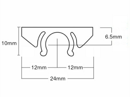 GRF透明棚受 9mm用 平型 透明 1個入 ...の紹介画像2