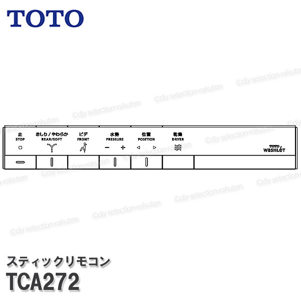 Rakuten - TOTO スティックリモコン TCA272 （ネオレスト ハイブリッドシリーズDH用）温水洗浄便座部品 トイレパーツ 精密部品・消耗品・補修 TOTO純正品