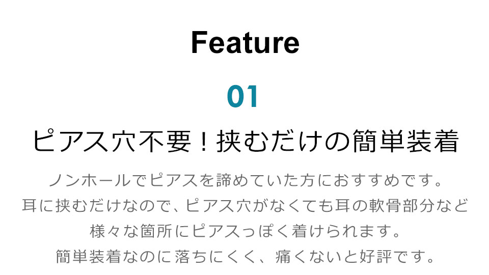 【メール便送料無料】 フェイクピアス メンズ レディース ピアス 金属アレルギー つけっぱなし イヤーカフ イヤリング ボディピアス ノンホールピアス 挟むピアス 左右2個セット ブラック シルバー ステンレス チタン アクセサリー メンズピアス ピアス穴不要 y2 3