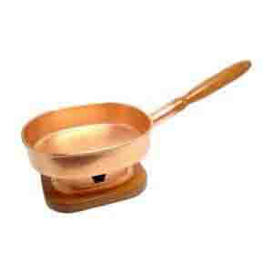 銅製　台付十能