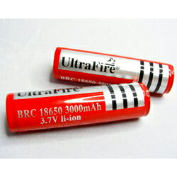 UltraFire 3000mAh 18650 リチウムイオン電池 正規品【メーカー直輸入】