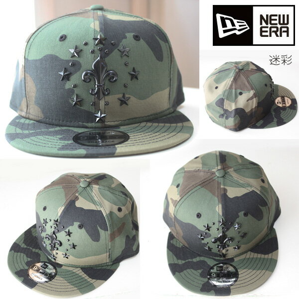 稀少/廃番【ニューエラ】ワンポイント ゴールド スター キャップ星 総柄 黒×白 NEW ERA - 稀少/廃番【ニューエラ】ワンポイント ゴールド