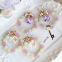 【リニューアル】パステルループハートスワロピアス/イヤリング【日本製】(4)