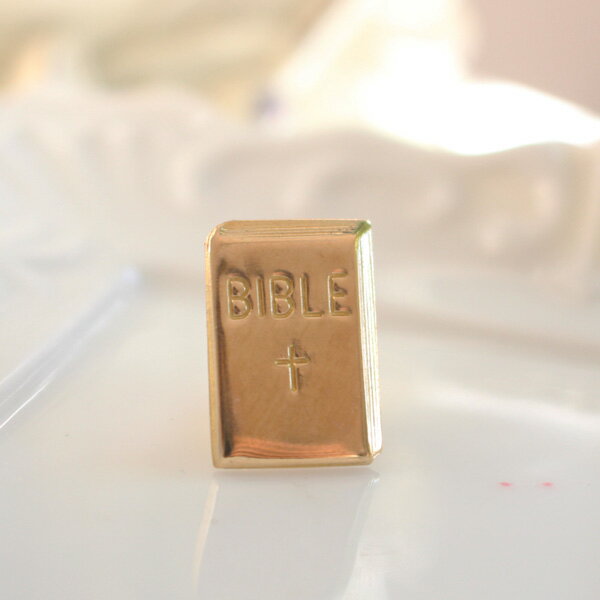 真鍮聖書タックピン/ラペルピン【日本製】