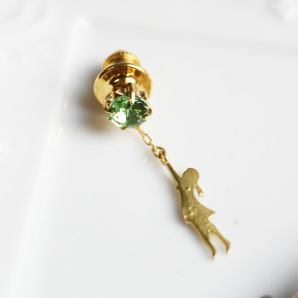 【セール】一粒爪石女の子タックピン/ラペルピン【日本製】