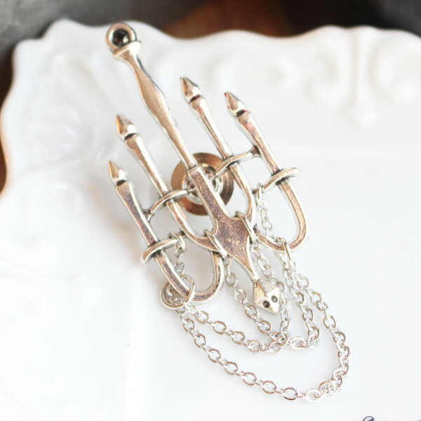 シャンデリアタックピン/ラペルピン【日本製】