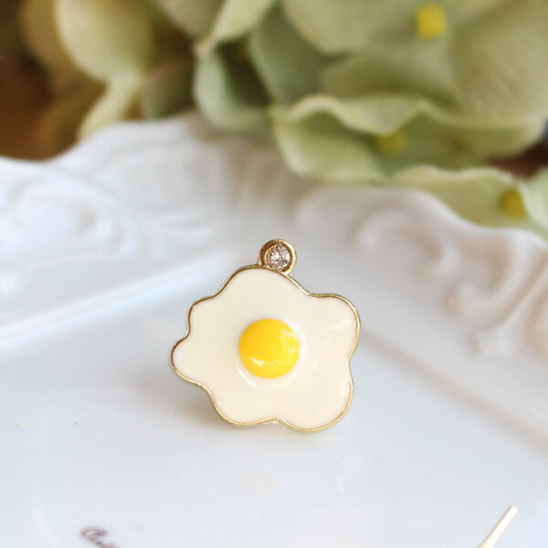 目玉焼きタックピン/ラペルピン【日本製】