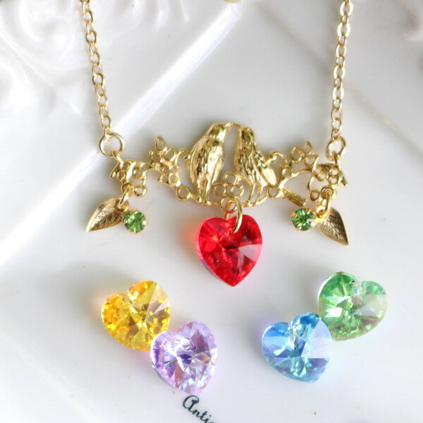 楽天市場】鳥（モチーフ花）（ネックレス・ペンダント