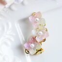【片耳販売】ピンク~グリーン紫陽花イヤークリップ(クリップ式イヤリング)【日本製】(4)