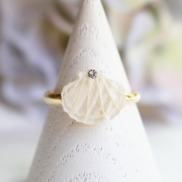 樂天商城 - エクリュシェルリング（指輪）【日本製】【フリーサイズ指輪】