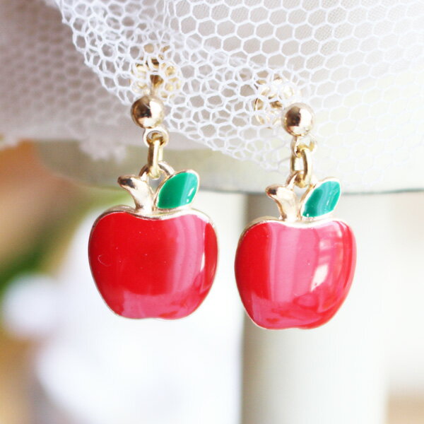 楽天市場】りんご（ピアス｜レディースジュエリー・アクセサリー