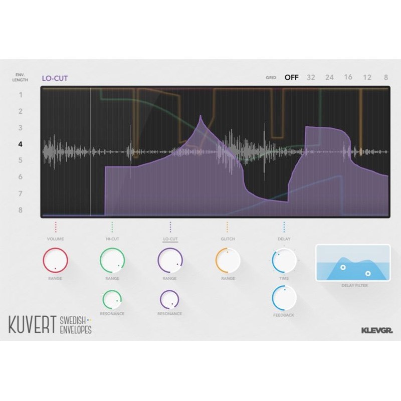 Klevgrand Kuvert(エンベロープシェイパー)(オンライン納品) DTM プラグインソフト