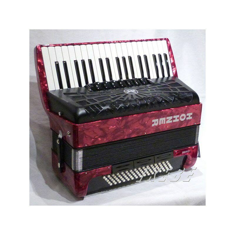 Hohner (�������ǥ���������Ź���в�������ȯ��)Bravo III 80 RED (���顼����å�) �ۡ��ʡ� �������ǥ����� ������� �ԥ��μ� 37���� �淿 �Żҥԥ��Ρ�����¾���׳ڴ� �������ǥ�����