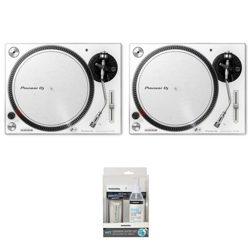 あす楽 Pioneer DJ PLX-500-W TWIN SET 【ご購入特典:NAGAOKA製レコードクリーニングキットプレゼント】【 Miniature…