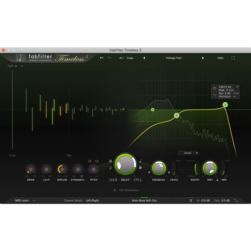 FabFilter Timeless3(オンライン納品専用) ※代金引換はご利用頂けません。 DTM プラグインソフト