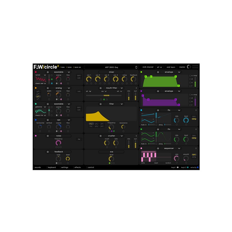 Future Audio Workshop Circle2 DTM \tgEFA