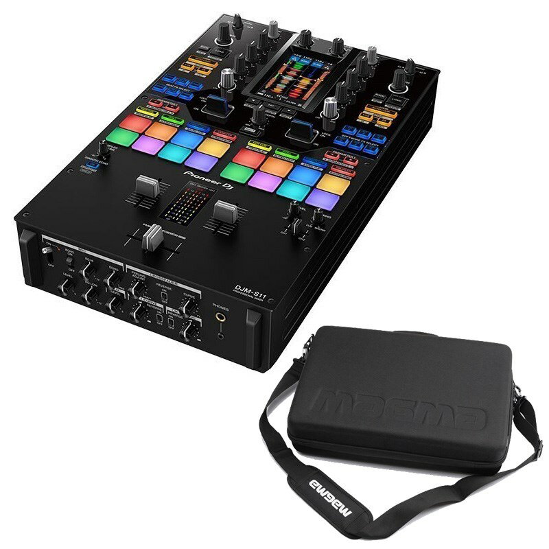 あす楽 Pioneer DJ DJM-S11 + MAGMAキャリングケースSET 【無償版Serato DJ Pro / rekordbox対応】【プロフェッショナル 2ch DJミキサー】 DJ機器 DJミキサー