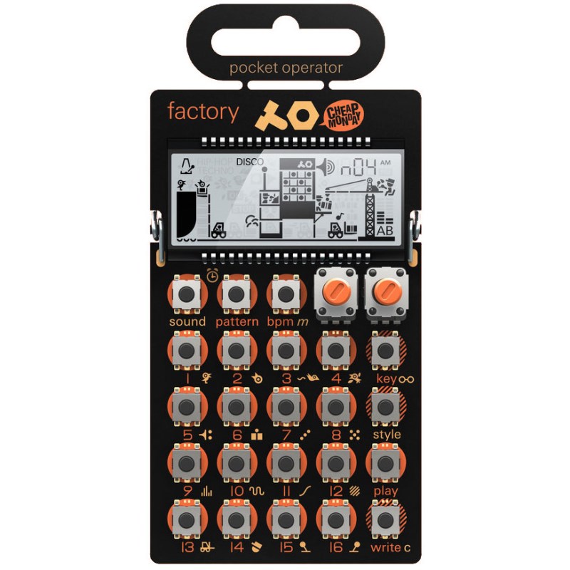 あす楽 Teenage Engineering PO-16 factory Pocket Operator シンセサイザー・電子楽器 リズムマシン・サンプラー