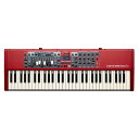 楽器種別：新品オルガン／エレピ/Nord（CLAVIA） 商品一覧＞＞オルガン／エレピ【205，000円〜395，000円】 商品一覧＞＞1998年開店 渋谷発・国内最大級DJ機器専門店です！Nord（CLAVIA） Nord Electro 6D 61 シンセサイザー・電子楽器 ステージピアノ・オルガン商品説明※沖縄・離島等、一部の地域へのご配送は別途送料お見積もりとなります。お気軽にお問い合わせ下さい。Nord Electro 6は、クラシックなエレクトロ・メカニカル・キーボードやアコースティック・キーボードを忠実に再現した定評のあるサウンドを、軽量コンパクトで持ち運びに便利なサイズにまとめたステージ・キーボードです。3つの独立したサウンド・セクションで構成されており、合理化された新しいユーザー・インターフェイスとシームレス・トランジションを採用。Electro史上最もパワフルでフレキシブル、洗練されたモダン・クラシックNord Electro 6。◎主な特徴全体機能・シームレス・トランジション （NEW）・3つすべてのセクションを使用してスプリット＆レイヤーが可能。オプションのスプリット・ポイント・クロスフェードを搭載（NEW）・視認性に優れた有機LED（OLED）ディスプレイ・プログラム、ページをすばやく並べ替えできるオーガナイズ・モード（NEW）◎ピアノ・セクション・メモリー容量：1GB（Nord Piano Library用）・最大同時発音数を大幅に拡大（120ボイス）（NEW）・ピアノ・フィルター（NEW）・リアルなサウンドを再現するストリング・レゾナンス機能・4種類のダイナミック・カーブ◎サンプル・シンセ・セクション・メモリー容量：512MB（Nord Sample Library用） NEW・最大同時発音数を拡大（30ボイス以上） NEW・サンプル・シンセ用のアタック、ディケイ/リリース、ダイナミック・コントロールを装備◎オルガン・セクション・B3トーンホイール、B3ベース、Vox、Farfisaのシミュレーション・2種類のパイプ・オルガン・モデルNEW・デュアル・オルガン・モードNEW・ビンテージ・テイスト溢れる122ロータリー・スピーカー・シミュレーション・6D 61/73モデルには物理ドローバーを装備 ・ロータリー・スピーカーの回転スピード切替ができるHalf Moon Switchを取付可能（6D 61/73モデル）◎エフェクト・クラシックなコンパクト・エフェクターをモデルにした、瞬時に調整できる高品質なステレオ・エフェクトを幅広く内蔵・ブライト・モードによるリバーブ NEW●Nord Electro 6D 61：61鍵（5オクターブ、C〜C）、ベロシティ・センス付きセミウェイテッド・ウォーターフォール・キーボード●Nord Electro 6D 61：900 (W) x 296 (D) x 97 (H) mm　8.1kg●付属品　 取扱説明書・電源コード・Nord Piano Library 収録DVDイケベカテゴリ_キーボード_オルガン／エレピ_Nord（CLAVIA）_新品 JAN:0834035001394 登録日:2018/09/13 オルガン エレピ キーボード ノード クラビア クラヴィア