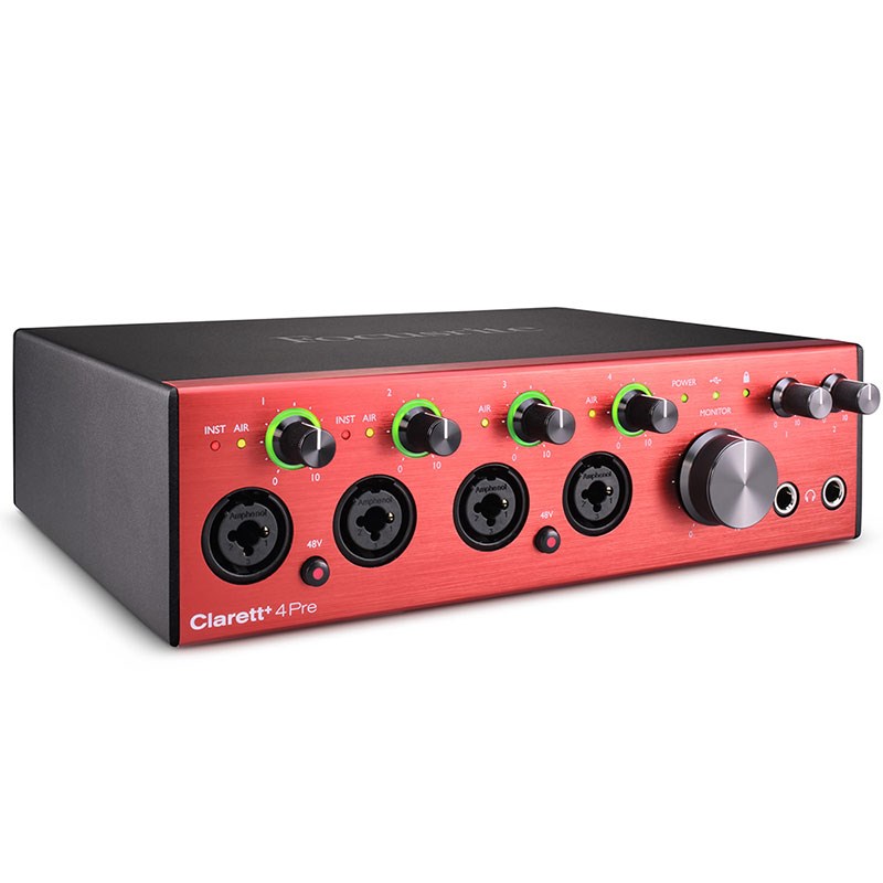 Focusrite Clarett+ 4Pre DTM オーディオインターフェイス