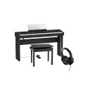 Roland 【お取り寄せ商品】FP-90X-BK + 専用スタンド + 高低自在イスセット【ヘッドホン・お手入れクロス付】【代引不可】【沖縄・離島送料別途見積...