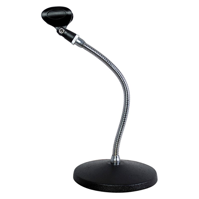 Stands - キョーリツ MDS-3 CR (卓上丸皿グースネックスタンド) (卓上マイクスタンド) レコーディング マイクアクセサリ