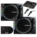 あす楽 reloop RP-8000MK2 TWIN + カートリッジ & ヴァイナル SET 【台数限定!Serato DJ DVS用インターフェース「FLUX」プレゼント！】 DJ機器 ターンテーブル