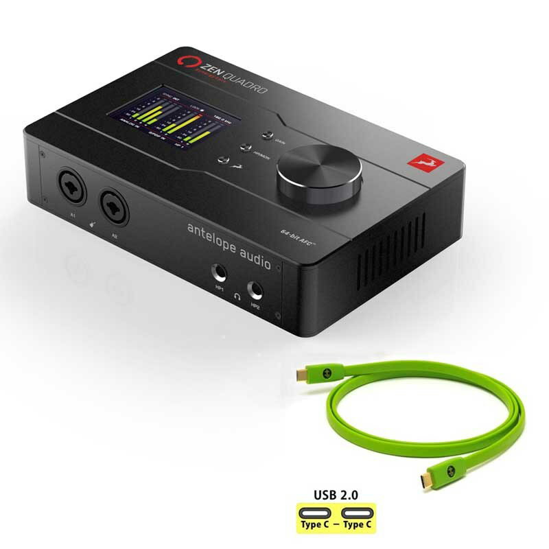 Antelope Audio Zen Quadro Synergy Core + OYAIDEʼUSB֥륻å(Type C to C 1.0m)ͽʡ61ȯͽۡȯ䵭ǰСåץڡ󳫺6/30ޤǡ DTM ǥ󥿡ե