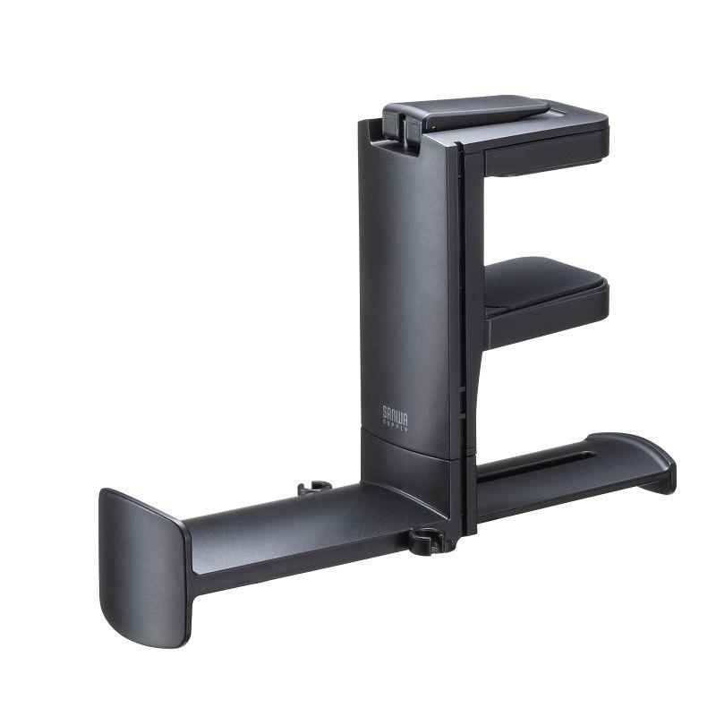 SANWA SUPPLY PDA-STN73BK (ブラック)(サンワサプライ)(ヘッドホンフック)(ヘッドホンハンガー)(回転式..