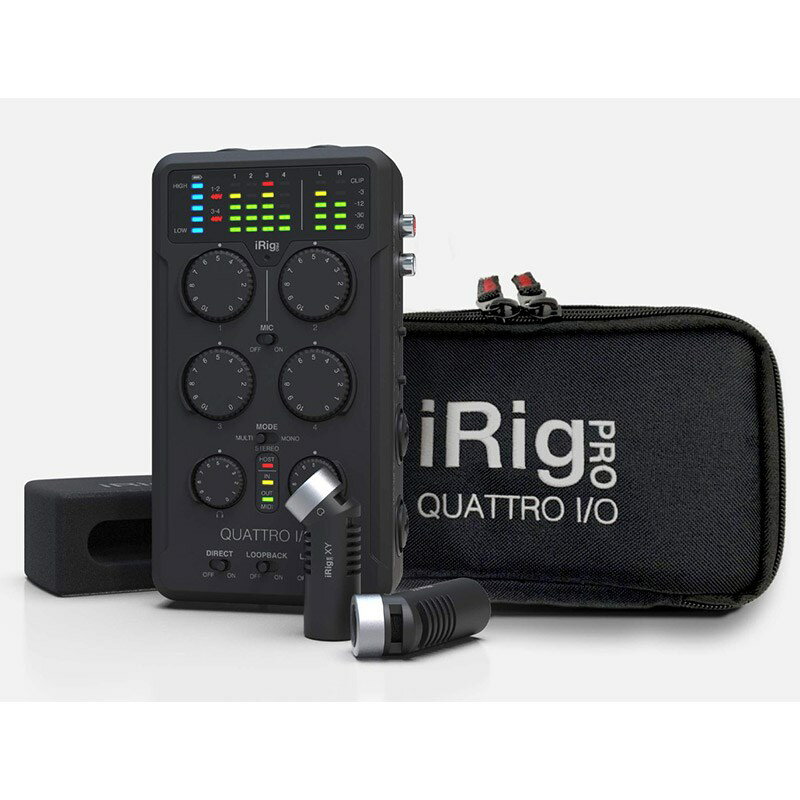 あす楽 IK Multimedia 【デジタル楽器特価祭り】iRig Pro Quattro I/O Deluxe DTM スマホ・タブレット関連デバイス
