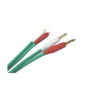 EXFORM COLOR TWIN CABLE 2RP-3.0M (RCA-PHONE 1ペア) 3.0m (GREEN) DJ機器 DJアクセサリー