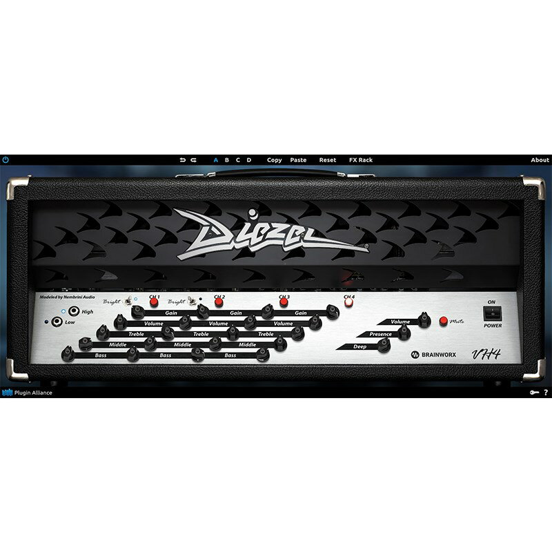 Plugin Alliance Diezel VH4(オンライン納品)(代引不可) DTM プラグインソフト