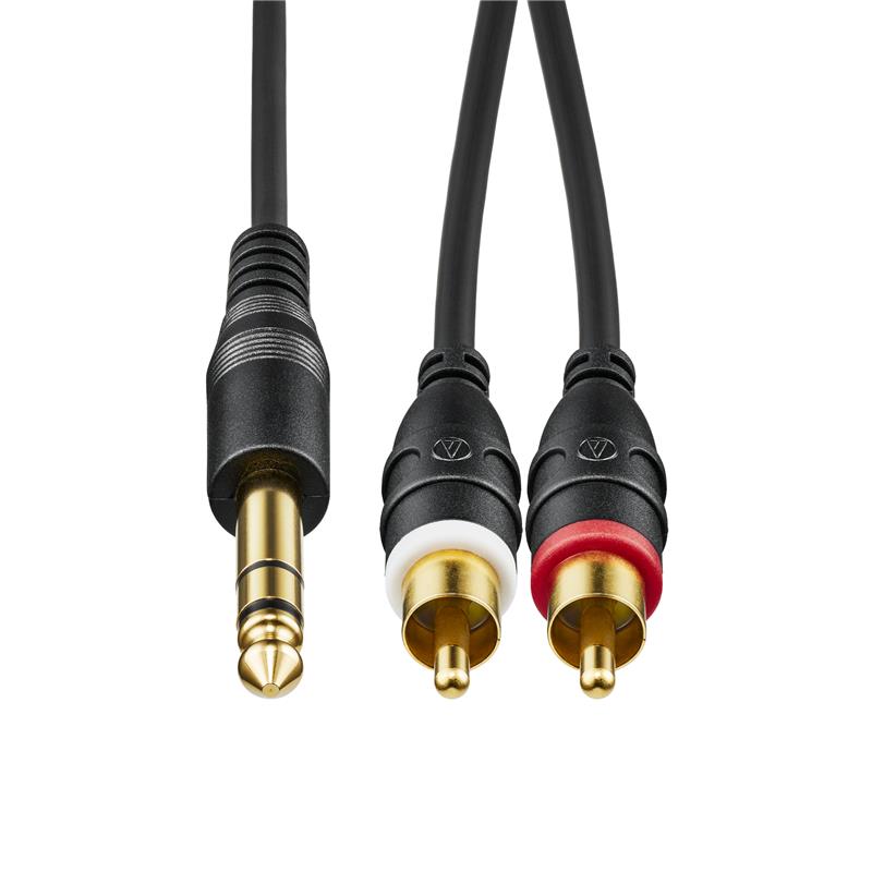 Other - audio-technica AT-MI46/1.5 (1.5m)(オーディオテクニカ)(6.3mmステレオ標準プラグ-ピンプラグ) レコーディング ケーブル・変換プラグ