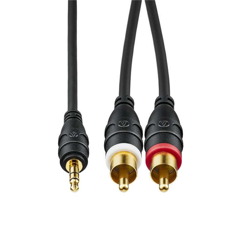 audio-technica AT-MI61/3.0 (3.0m)(オーディオテクニカ)(3.5mmステレオミニプラグ-ピンプラグ) レコーディング ケーブル・変換プラグ