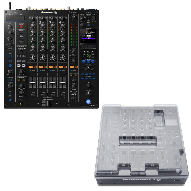 あす楽 Pioneer DJ DJM-A9 + DECKSAEVR製 本体保護カバーSET 【4chプロフェッショナルDJミキサー】 DJ機器 DJミキサー